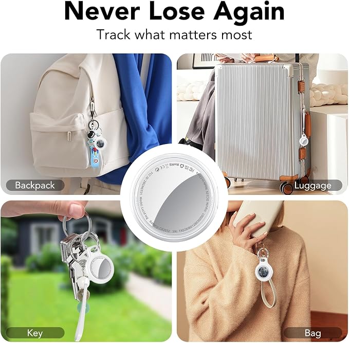 2025 New Air Tracker Tag-1 Pack, Replaceable Battery, Key Finder and Item - Image 8