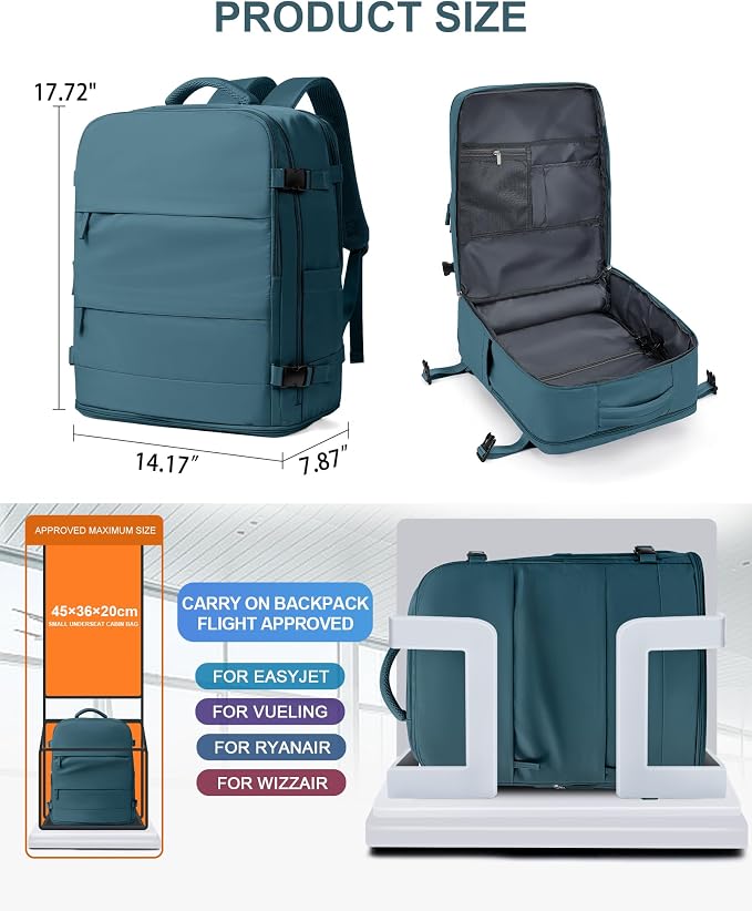 coowoz Large Travel Backpack Carry On - Image 4