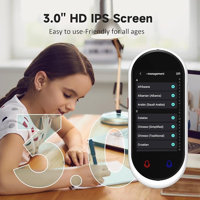 Language Translator Device, Portable Translator No WiFi Needed, Offline Voice - Image 6