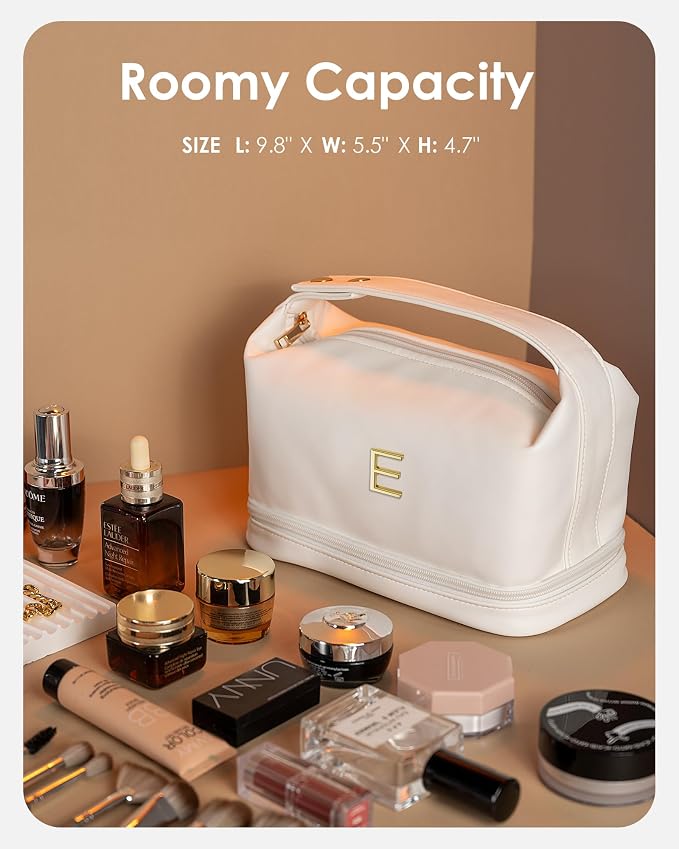 Makeup Bags with Handle, Friend Gifts, Personalized Double Layer Cosmetic Bag - Image 7