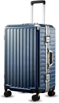 LUGGEX Checked Luggage with Spinner Wheels, 24 Inch Aluminum Frame Zipperless by LuggeXLUGGAGE