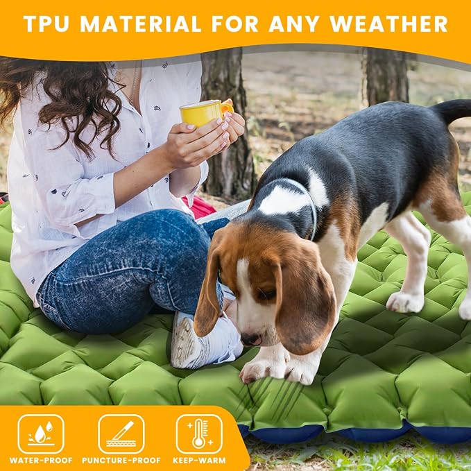 Double Sleeping Pad, Ultralight 4in Extra-Thick - Image 6