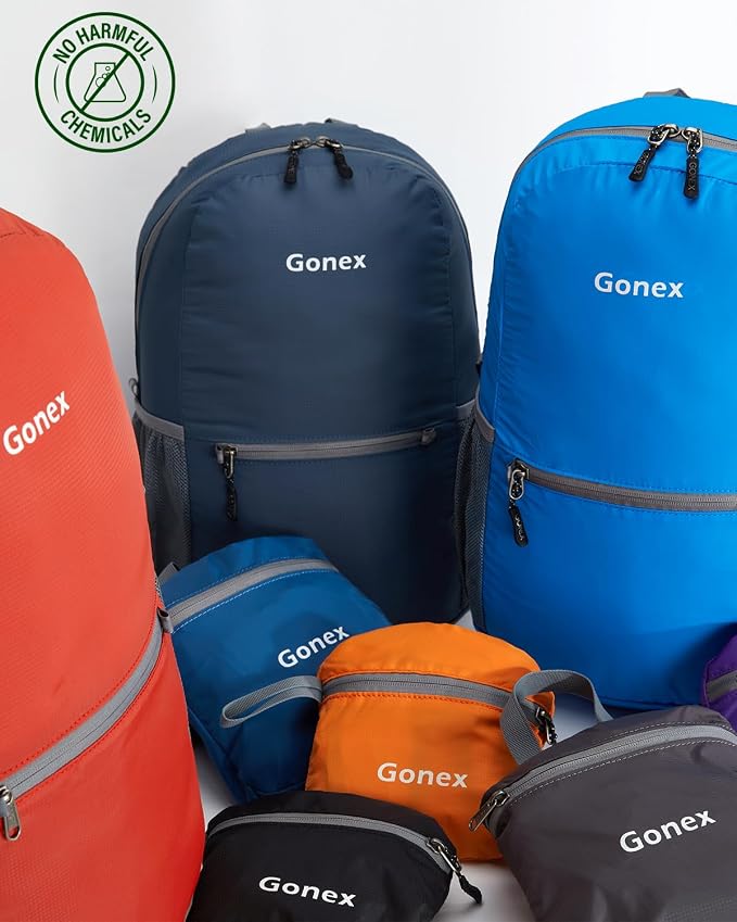 Gonex 30L Ultra Lightweight Packable Backpack, Handy Foldable Daypack - Image 6