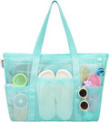 Tagitary Mesh Beach Bag with Zipper Large Beach Tote Waterproof Sandproof with by Tagitary