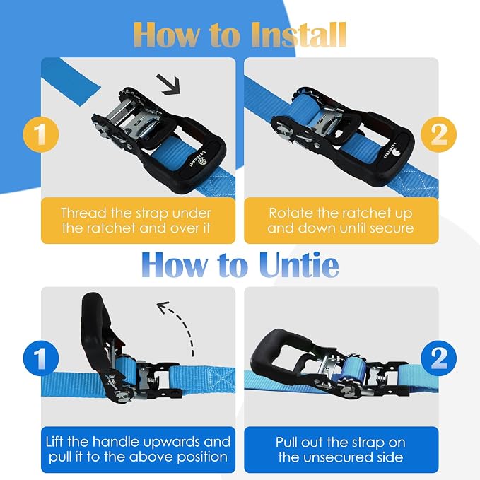 Ratchet Straps 4 Pack - Image 6