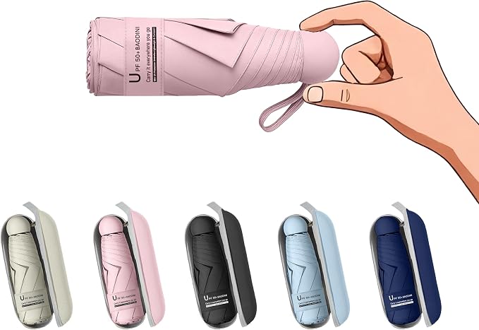BAODINI Travel Mini Umbrella for Purse by BAODINI