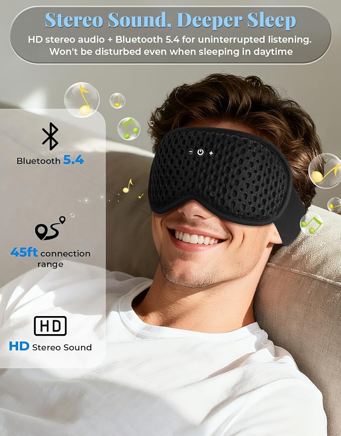 Adjustable 3D Contoured Sleep Mask - Image 6