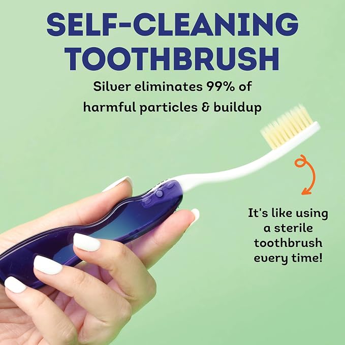 MOUTHWATCHERS Dr Plotkas Soft Flossing Toothbrush, Folding Travel Toothbrush - Image 5