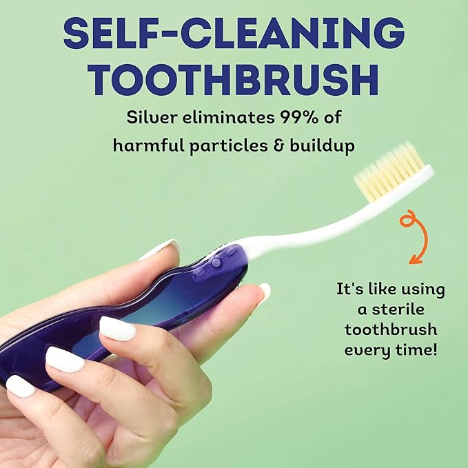 MOUTHWATCHERS Soft Flossing Folding Travel Toothbrush, Ultra Clean, Good - Image 2