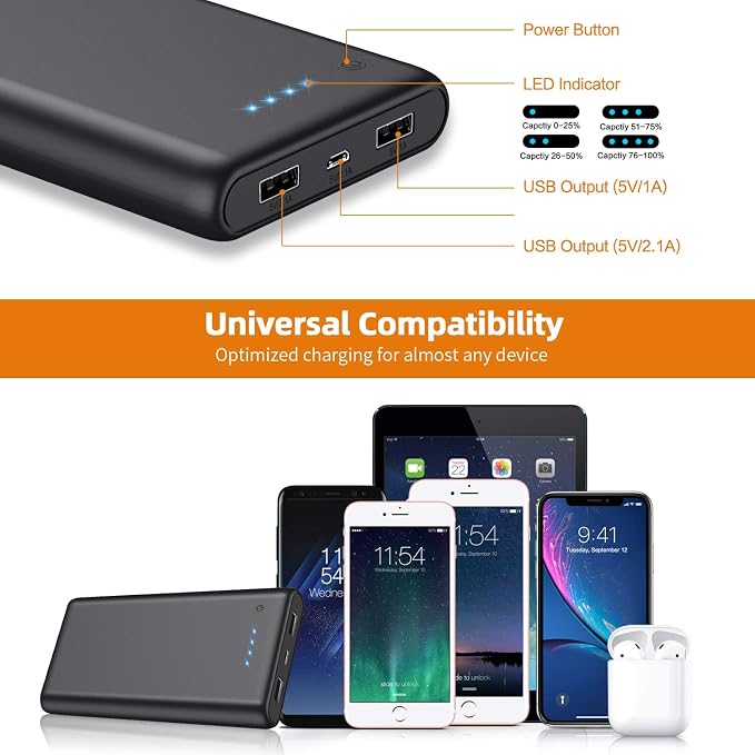 Portable Charger Power Bank 25800mAh Huge Capacity External Battery Pack - Image 6