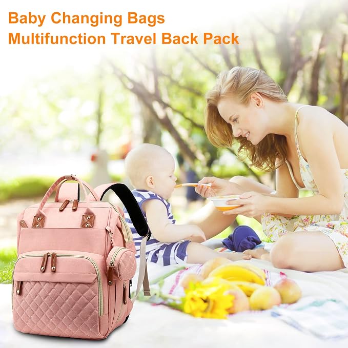 Diaper Bag, Backpack with Changing Station, Waterproof Baby Bag - Image 6