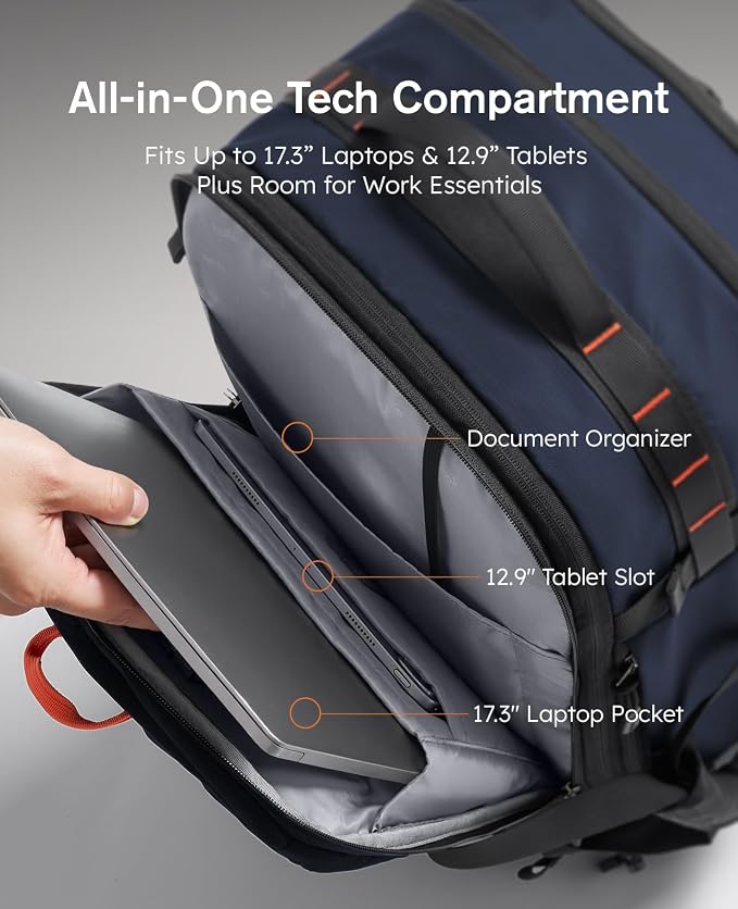 Tolaccea Travel Backpack with Garment Bag, Suit Carry On Backpack, TSA Flight - Image 5