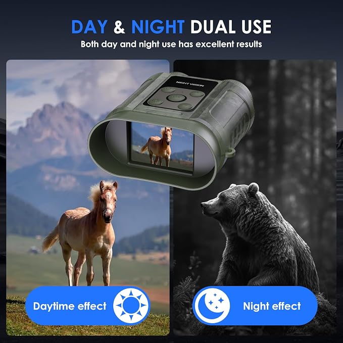 Night Vision Goggles, Compact Night Vision Binoculars, 32GB Card Included - Image 4