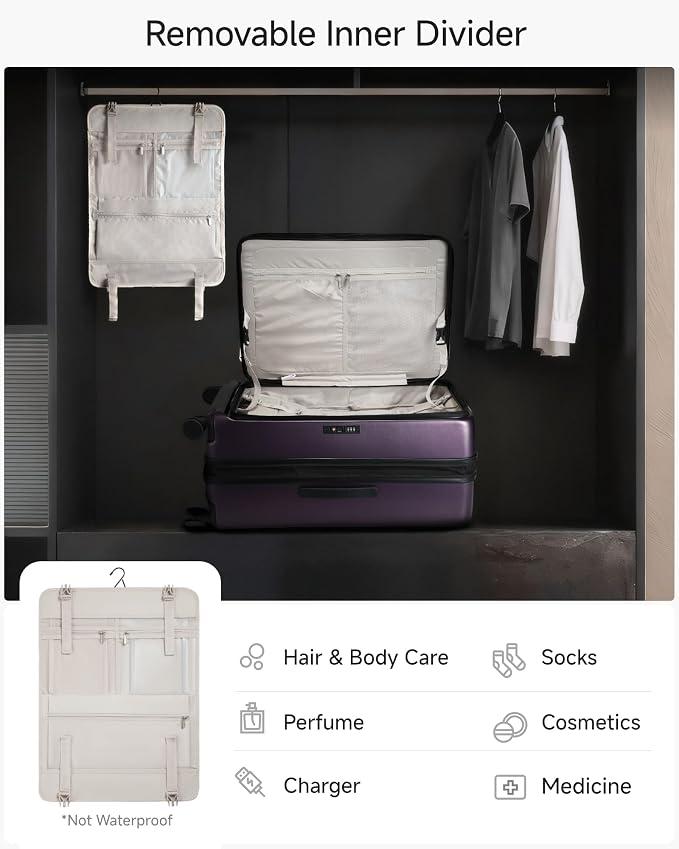 LUGGEX Checked Suitcase Top Opening, FLT Expandable Polycarbonate Hard Shell - Image 7