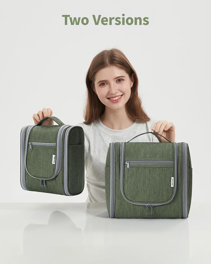 Narwey Hanging Toiletry Bag for Women Travel Makeup Bag Organizer Toiletries - Image 8