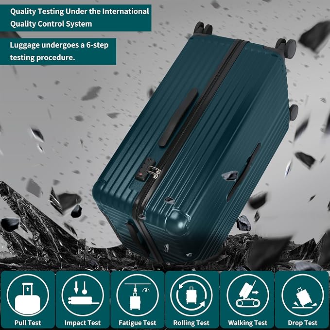 Carry-on 20 Inch and 28 Inch Square Thickened ABS+PC Hard Shell luggage - Image 7