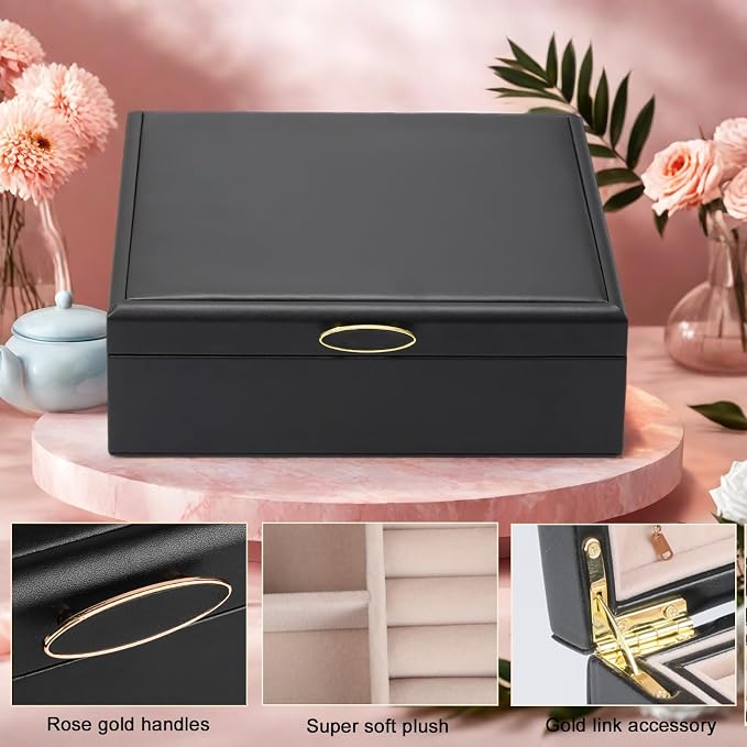2-layer jewelry box，Jewelry Organizer - Image 2