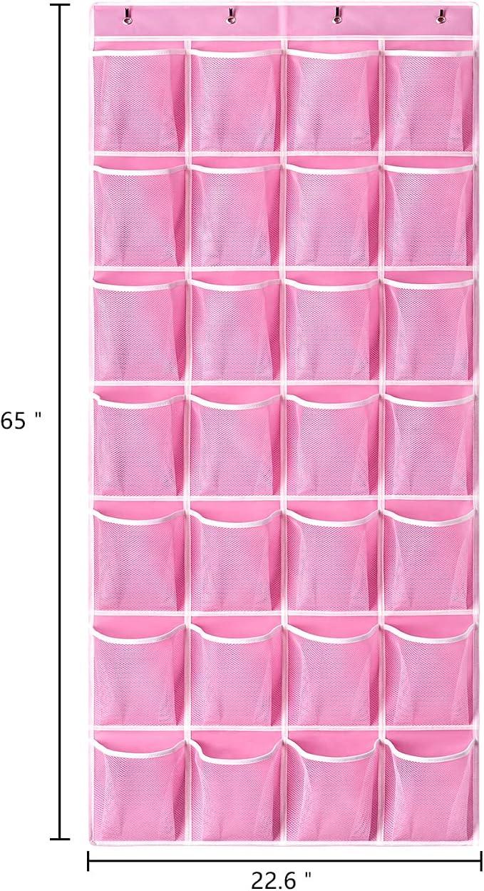 KEEPJOY 28 Pockets Hanging Shoe Organizer, Over the Door Shoe Organizer - Image 2