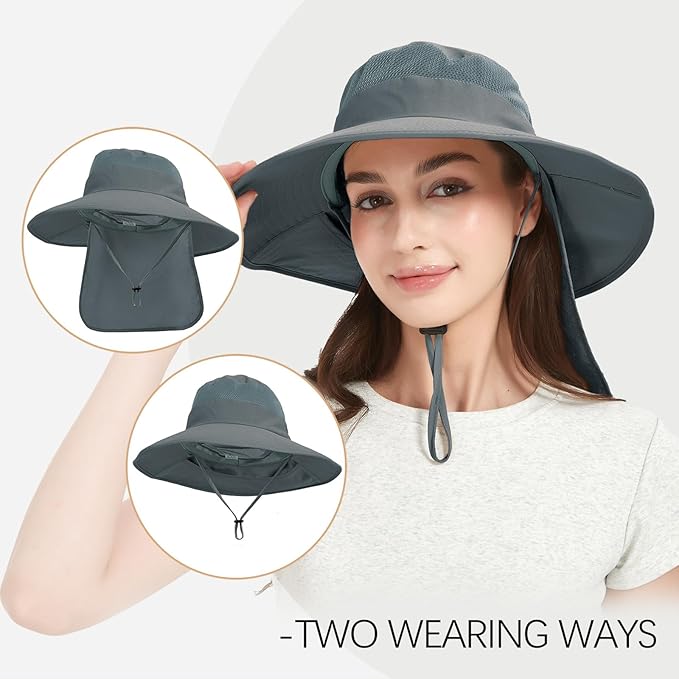 Fishing Hat Breathable Wide Brim Sun Hats - Image 3