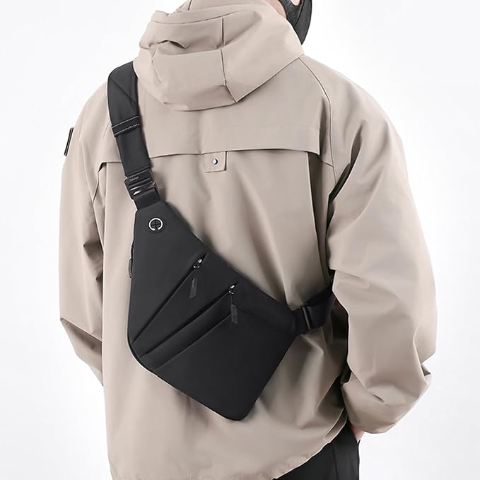 Anti Theft Crossbody Bags for Women Men, Slim Sling Bags - Image 8