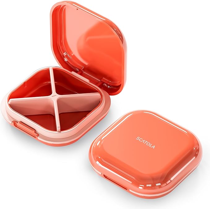 Small Pill Case, Travel Pill Box, Portable Pill Organizer, Pill Container by ONTERATE