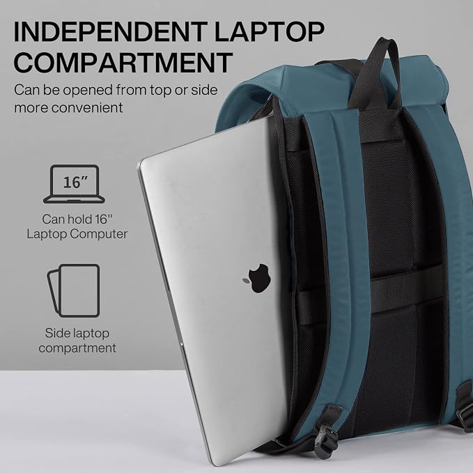 mixi Travel Laptop Backpack for Women & Men Carry On Backpack fits 16'' Laptop - Image 3