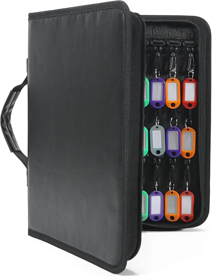 Portable Zippered Key Organizer, Waterproof Fireproof Key Case by Unknown