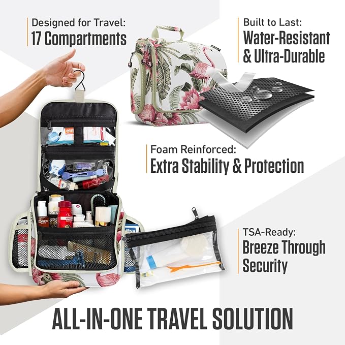 VENTURE 4TH Hanging Travel Toiletry Bag - Image 5