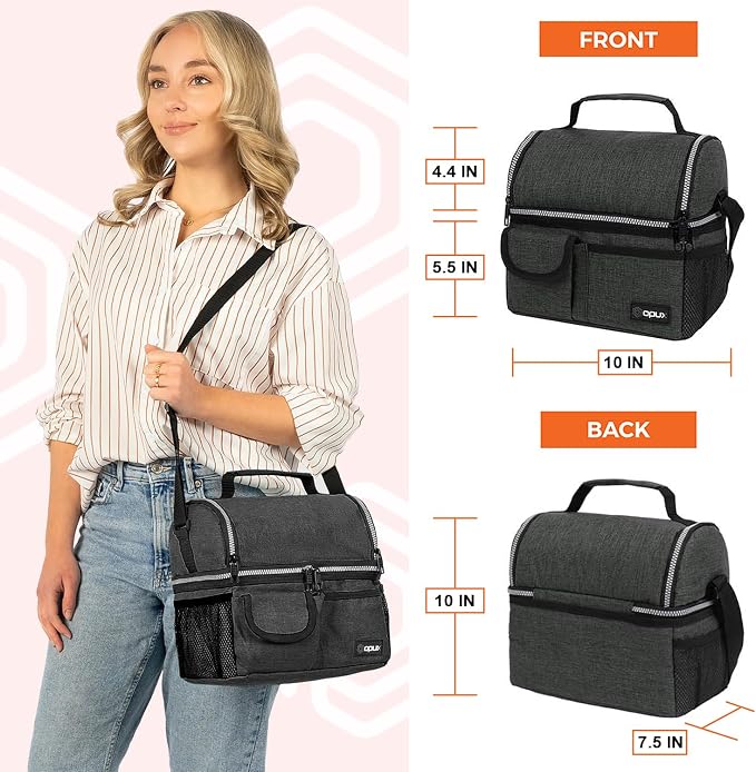 OPUX Lunch Box for Men, Adult Lunch Box Cooler, Insulated Lunch Bag Women - Image 3