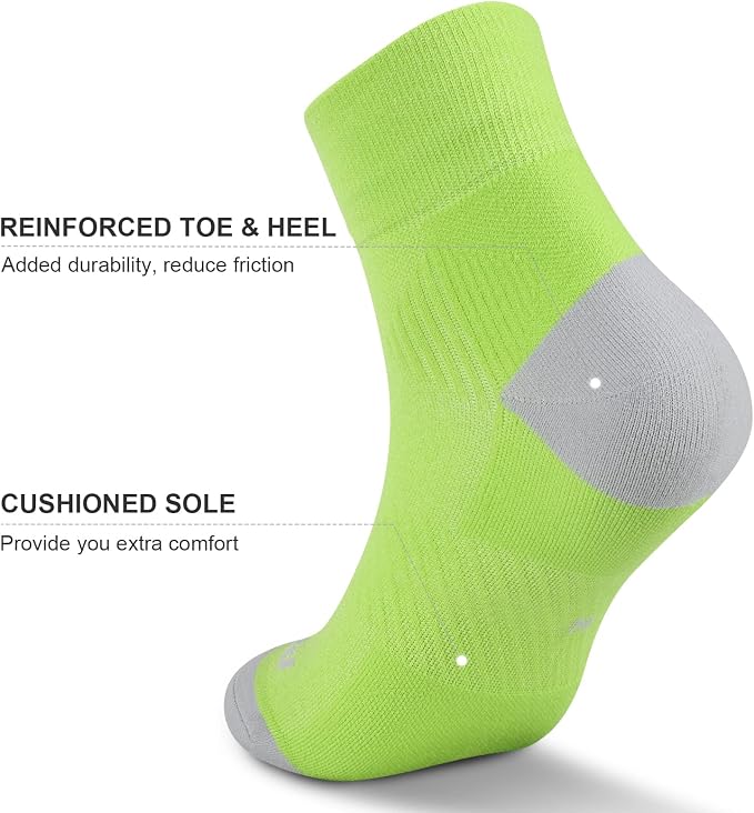 PAPLUS Ankle Compression Socks for Women 6 Pairs, Running Athletic Socks - Image 5