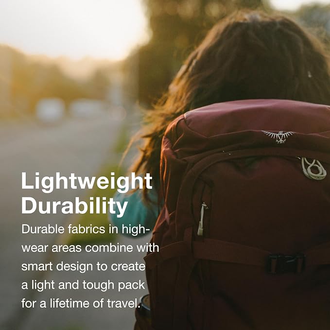 Osprey Fairview 55L Women's Travel Backpack, Zircon Red - Image 3