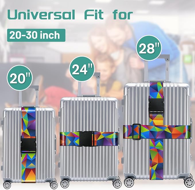 Slohif Luggage Straps for Suitcases Travel Belt Accessories Luggage Connector - Image 3