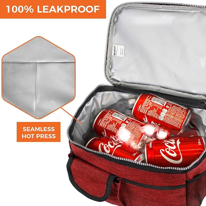 opux Lunch Bag Women Insulated, Adult Lunch Box Cooler, Lunch Box - Image 5