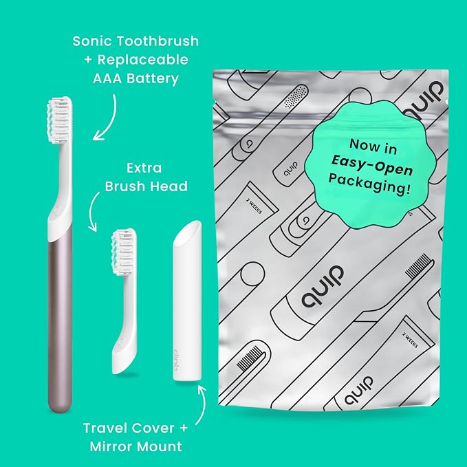 Quip Metal Sonic Toothbrush, Electric Toothbrush - Image 2