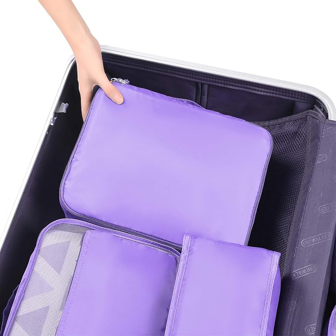 BAGAIL 8 Set Packing Cubes Luggage Packing Organizers - Image 6
