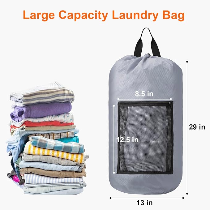 Laundry Bag Backpack Durable Laundry Bag - Image 2