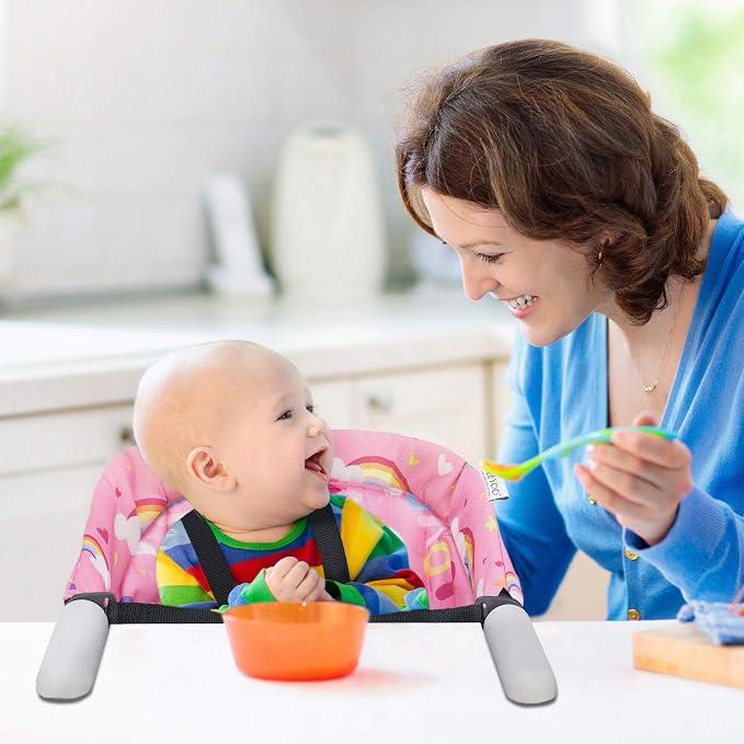 Hook On Chair, VEEYOO Clip On High Chair Folding Fast Table Chair - Image 2