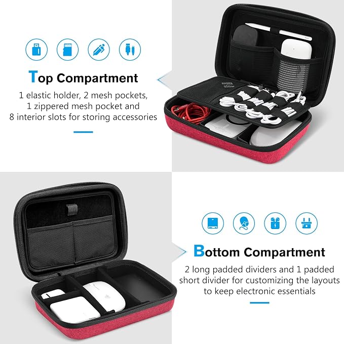 ProCase Hard Travel Electronic Organizer Case - Image 2