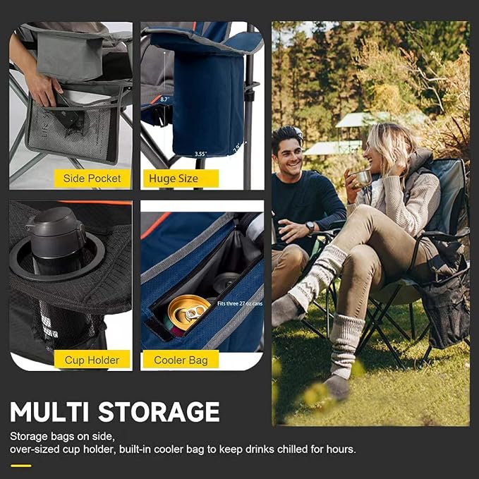 FAIR WIND Oversized Fully Padded Camping Chair - Image 8