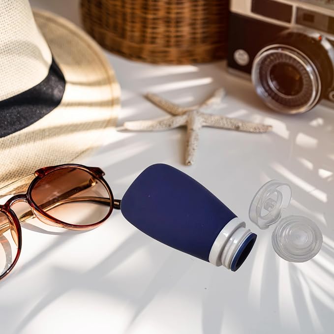 Travel Bottles for Toiletries, TSA Approved 3oz Leak Proof Silicone Refillable - Image 3