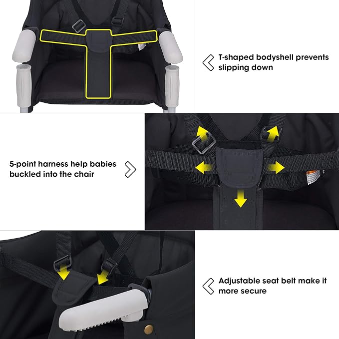 Hook On Chair, VEEYOO Clip On High Chair Folding Fast Table Chair - Image 4