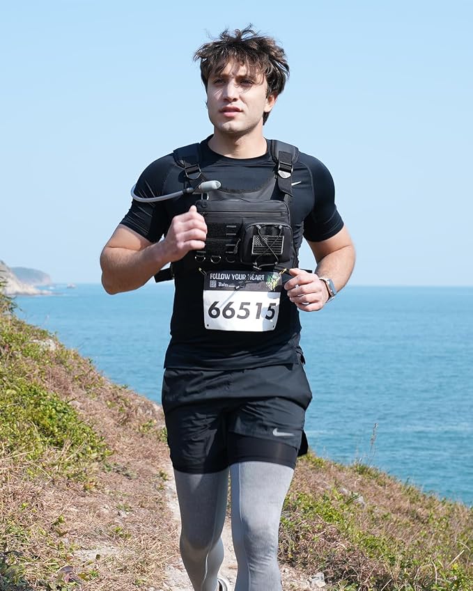Running Vest with 2L Water Bladder, USA Original Patent, Lightweight Adjustable - Image 7