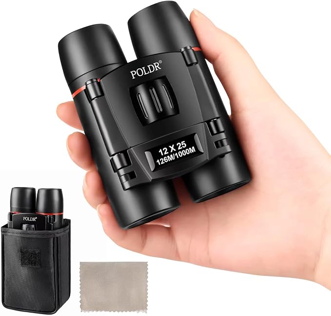 POLDR 12X25 Small Binoculars by POLDR