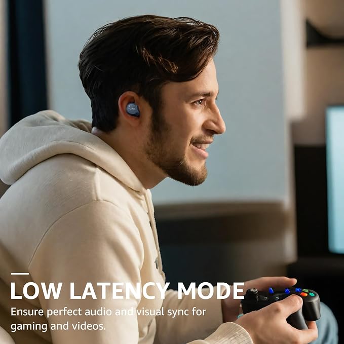 TOZO NC9 Hybrid Active Noise Cancelling Wireless Earbuds, 6 Mics ENC Clear Call - Image 8