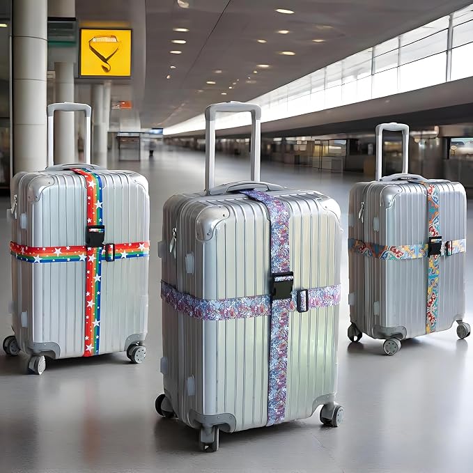 Monsters Luggage Straps for Suitcases, Adjustable Luggage Travel Belt to Keep - Image 6