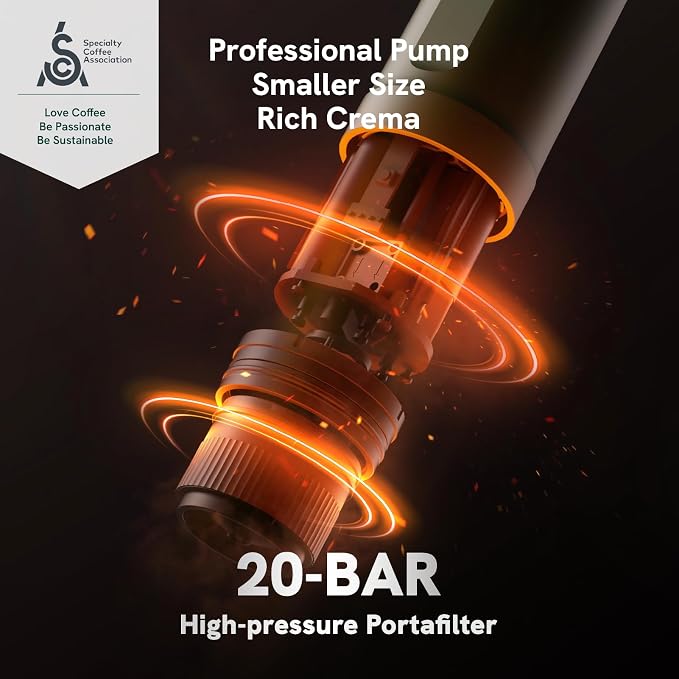 OutIn Nano Portable Electric Espresso Machine, Travel Coffee Maker - Image 3