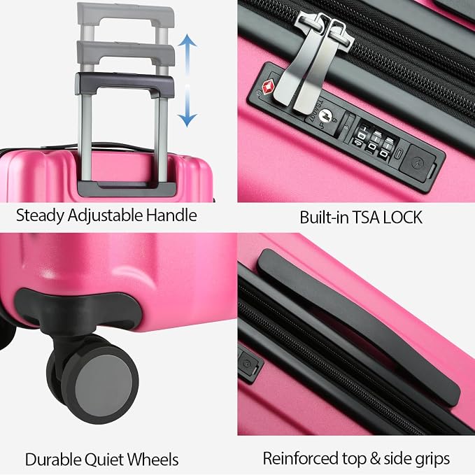KROSER Hardside Expandable Carry On Luggage - Image 4