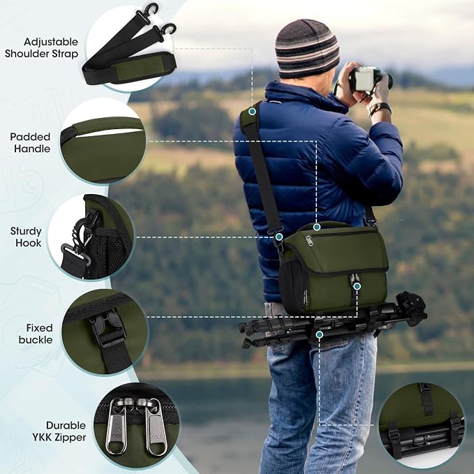 RAINSMORE Camera Bag, DSLR/SLR/Mirrorless Camera Case - Image 6