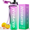 Water Bottle, 32 oz Motivational Water Bottles by Mevoly