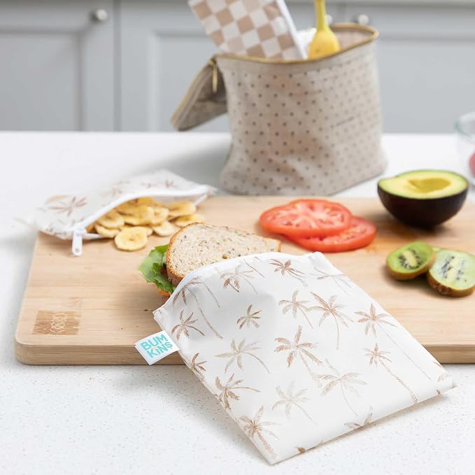 Bumkins Reusable Sandwich and Snack Bags, - Image 2